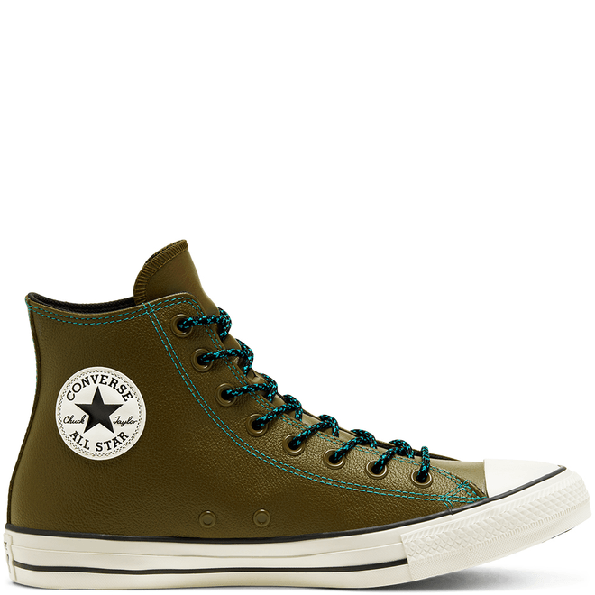 Unisex Tumbled Leather Chuck Taylor All Star High Top 165957C
