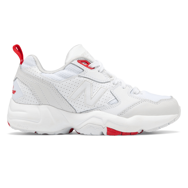 New Balance 708 Womens White / Grey / Red Trainers WX708EC