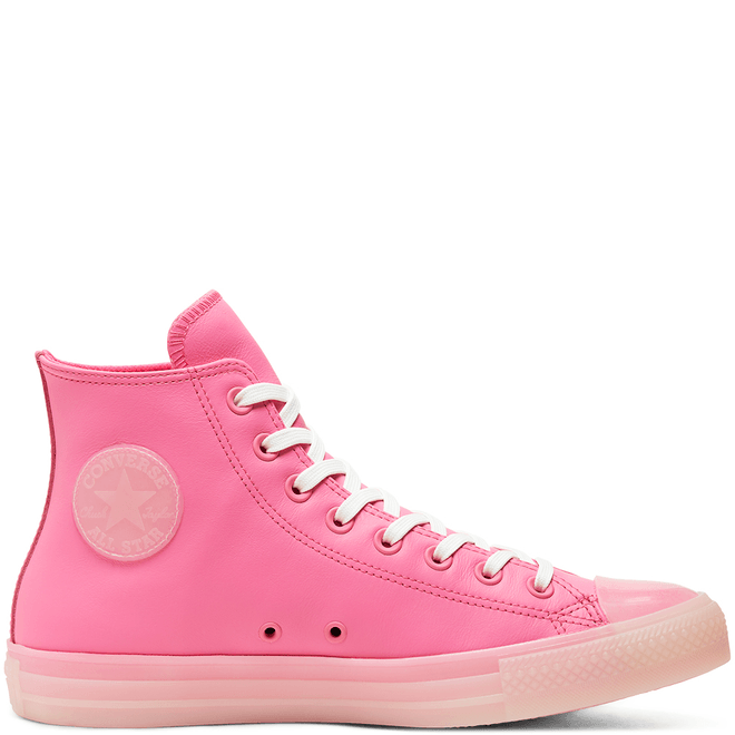 Unisex Neon Leather Chuck Taylor All Star High Top 166568C