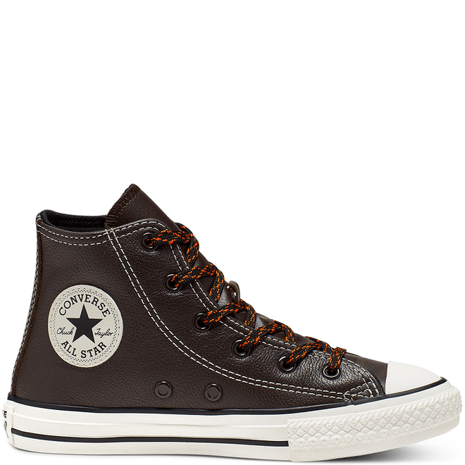 Tumbled Leather Chuck Taylor All Star High Top voor kleuters 365973C
