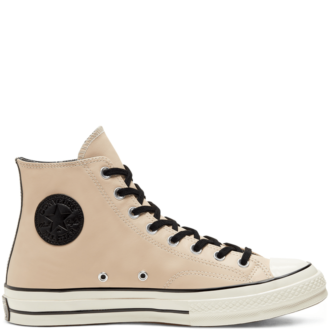 Unisex Leather Side Zip Chuck 70 High Top 166722C