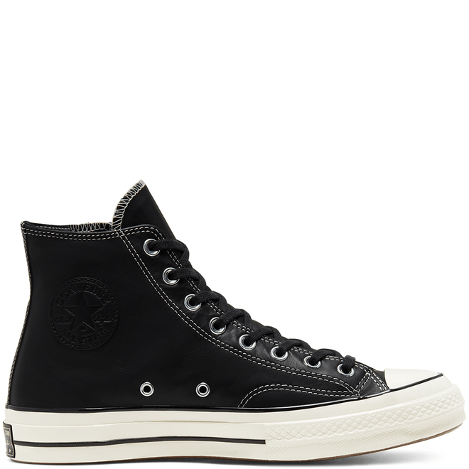 Unisex Leather Side Zip Chuck 70 High Top 166721C