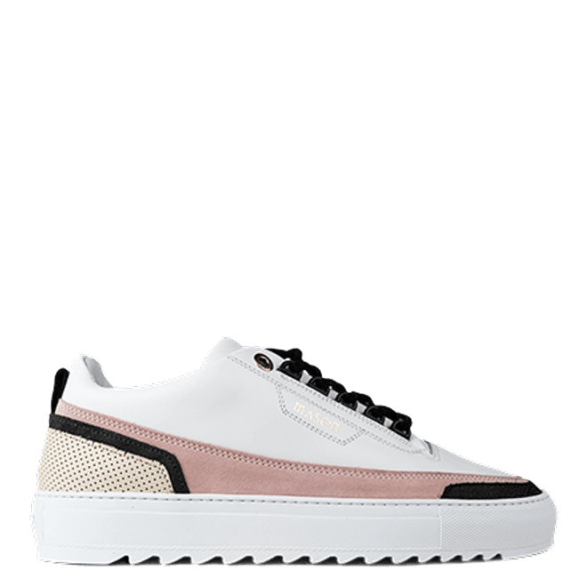 Mason Garments Firenze Leather/Suede/Stamp White/Pink/Creme/Black FW20-15A