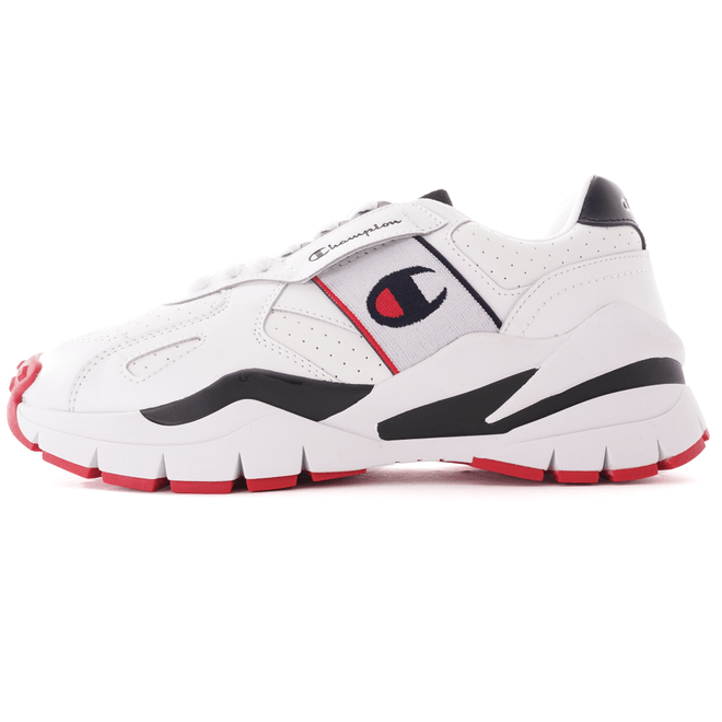 Honor Leather - White / Red S21164-W01