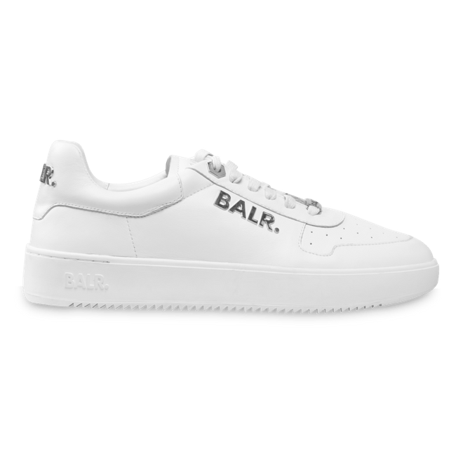 BALR. Metal Logo Sneaker White/Silver BALR-2089