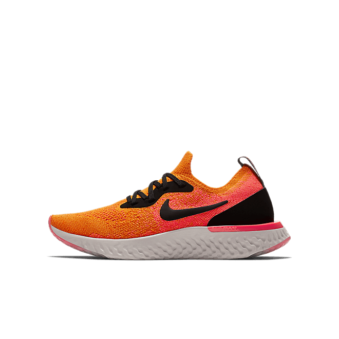 Nike Epic React Flyknit Black Orange (GS) 943311-800