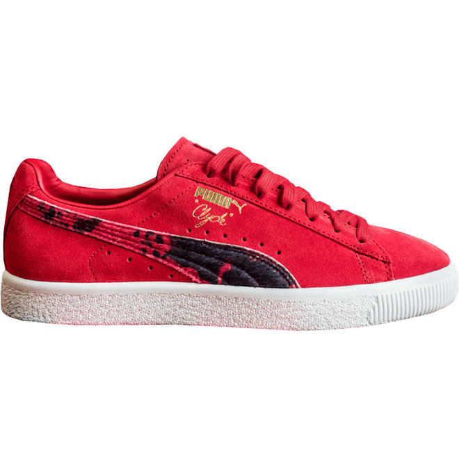 Puma Clyde Packer Shoes Cow Suit Red 363507-02