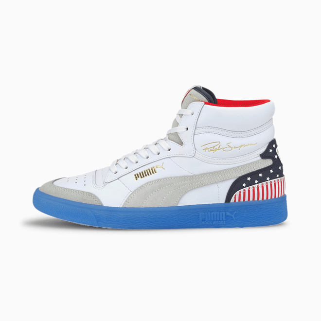Puma Ralph Sampson Mid 4Th Of July Trainers 374073_01