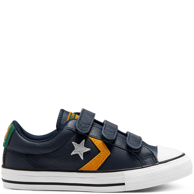 Big Kids Leather Twist Easy-On Star Player Low Top 668427C