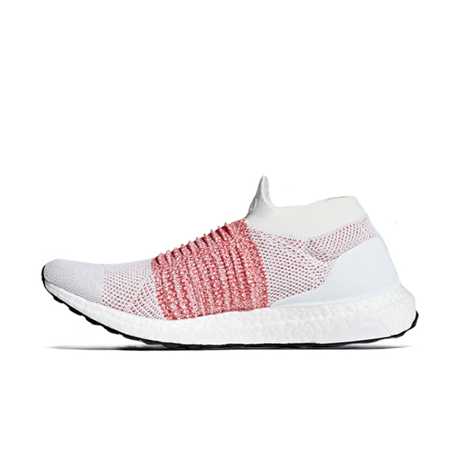 adidas Ultra Boost Laceless White Scarlet BB6136