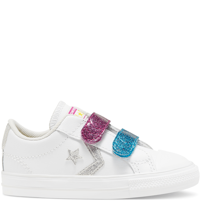Toddler Coated Glitter Easy-On Star Player Low Top 768479C