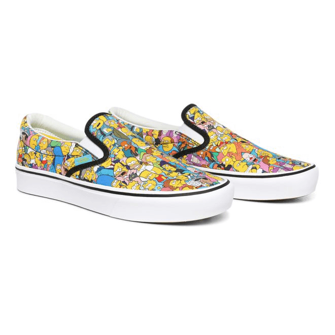 Vans x The Simpsons Comfycush Slip-on Springfield Multi Trainers VN0A3WMD1TJ