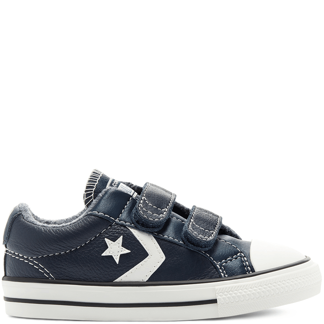 Leather + Heathered Knit Easy-On Star Player Low Top 770031C