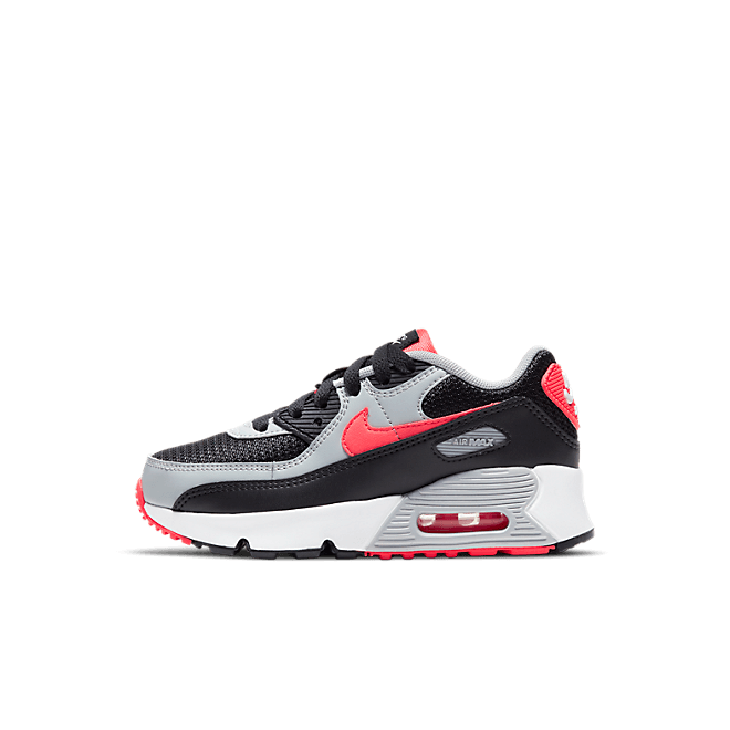 Nike Air Max 90 Black Radiant Red Wolf Grey (PS) CD6867-009