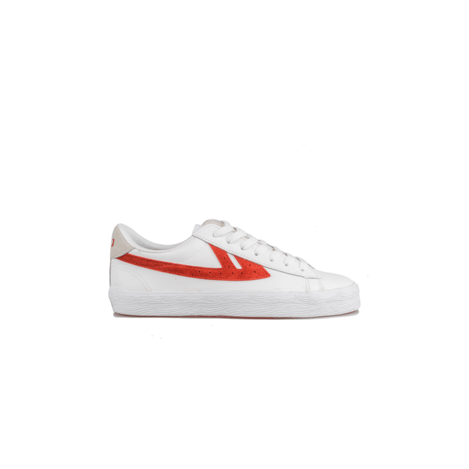 Warrior Dime Leather White Red 8720174390869