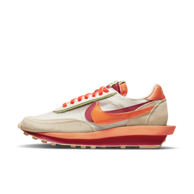 CLOT x Sacai x Nike LDWaffle 'Orange Blaze' DH1347-100