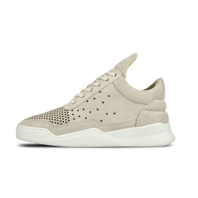 Filling Pieces Filling Pieces Low Top Gradient Perforated Beige 10101611032