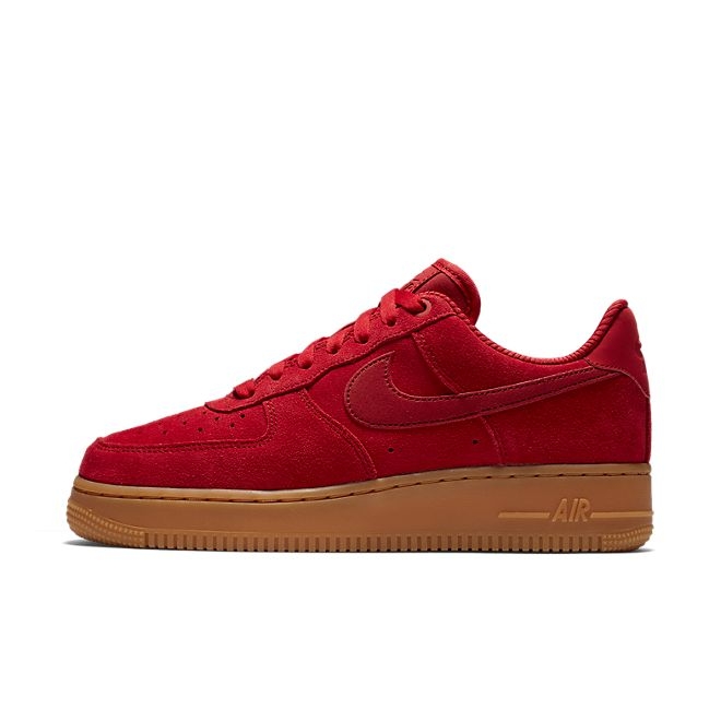 Nike Wmns Air Force 1 '07 SE - Speed Red / Speed Red - Gum Light Brown 896184 601
