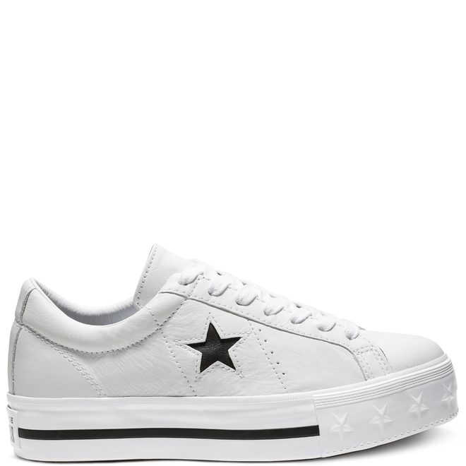 One Star Platform Leather Low Top 562735C