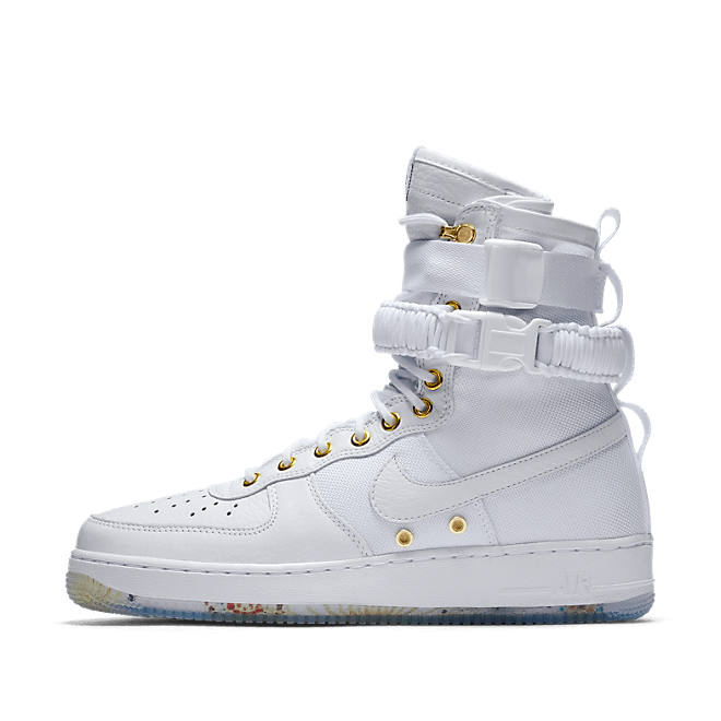 Nike SF Air Force 1 LNY QS White/ White/ Metallic Gold AO9385100