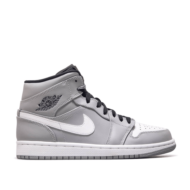 Nike Air Jordan 1 Mid Grey White 554724 046