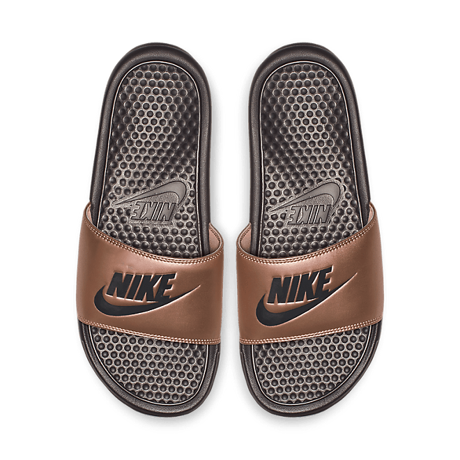 Nike Wmns Benassi Jdi Mtlc Red Bronze/ Thunder Grey 343881900