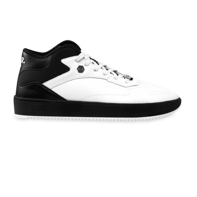 BALR. Leather Hexagon Sneakers White / Black BALR-1394