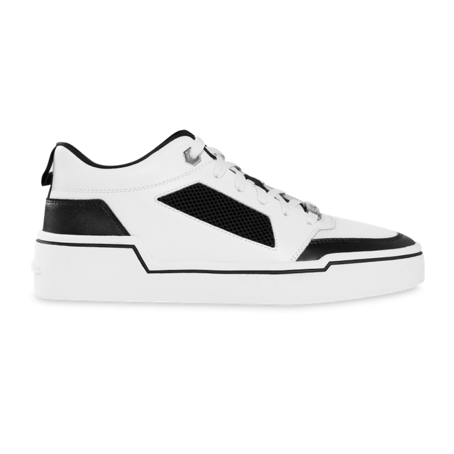 BALR. Mesh Panelled Low-Top Sneakers - White / Black BALR-1396
