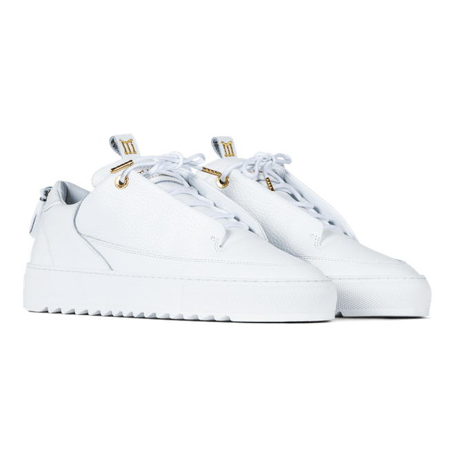 Mason Garments Milano Squalo - Leather - White SS19-NOS-1B
